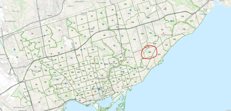 Map of Neigbourhoods in Canada